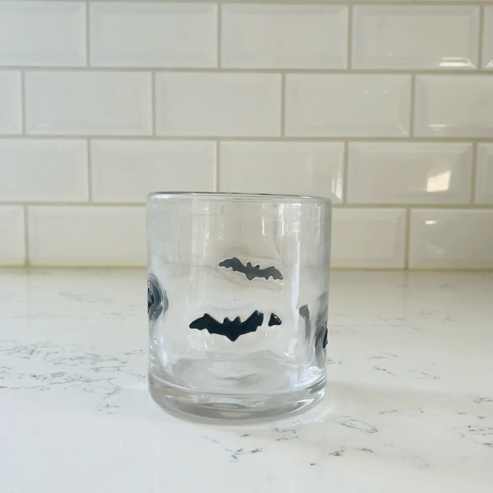 Crate&barrel 🦇 Bat Double Old-Fashioned Glass